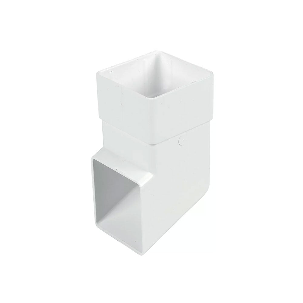 65mm square downpipe shoe UPVC