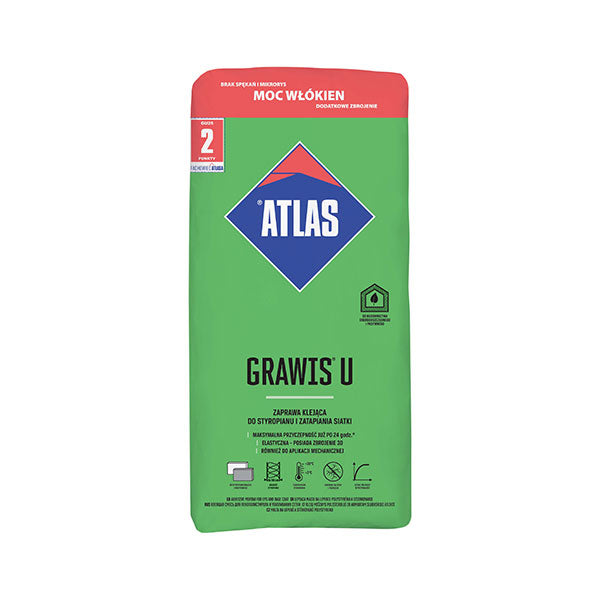 Atlas Grawis U EPS basecoat adhesive grey 25kg bag