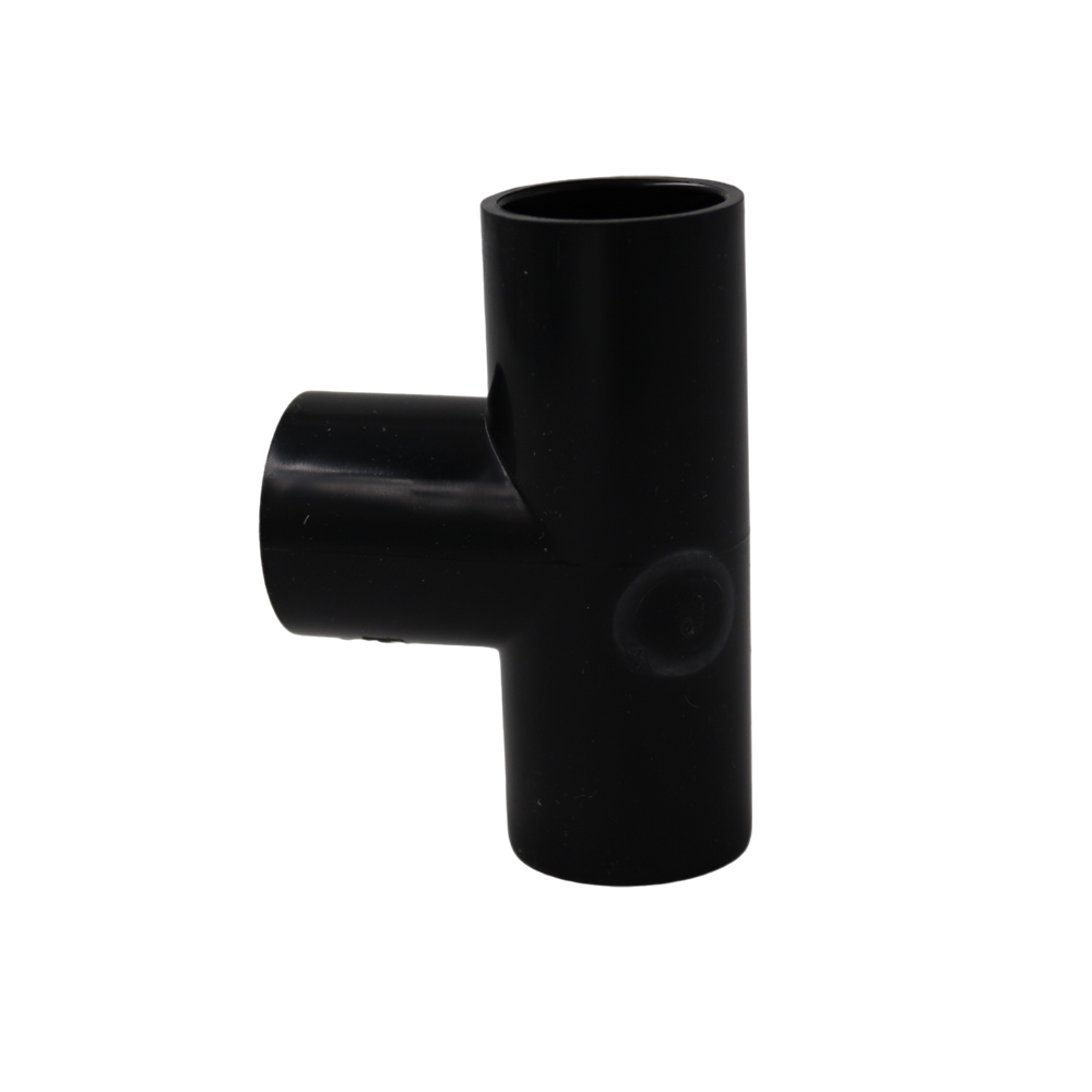 90 degree overflow tee 22mm white UPVC
