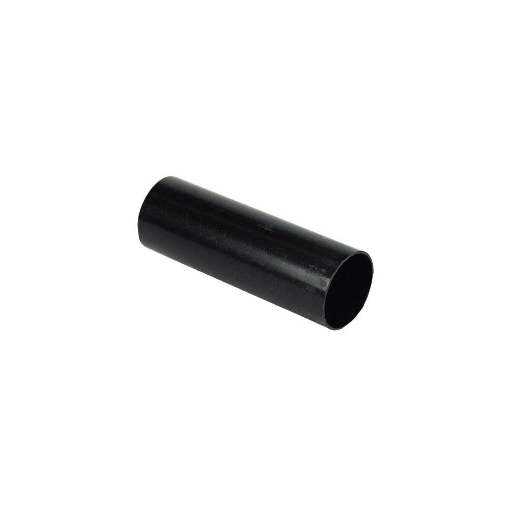 Round downpipe 2.5m length 68mm UPVC black