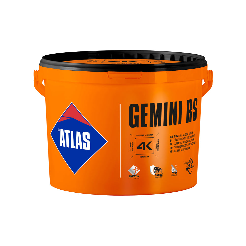 Atlas Gemini RS 1.5mm silicone-silicate render 25kg bucket