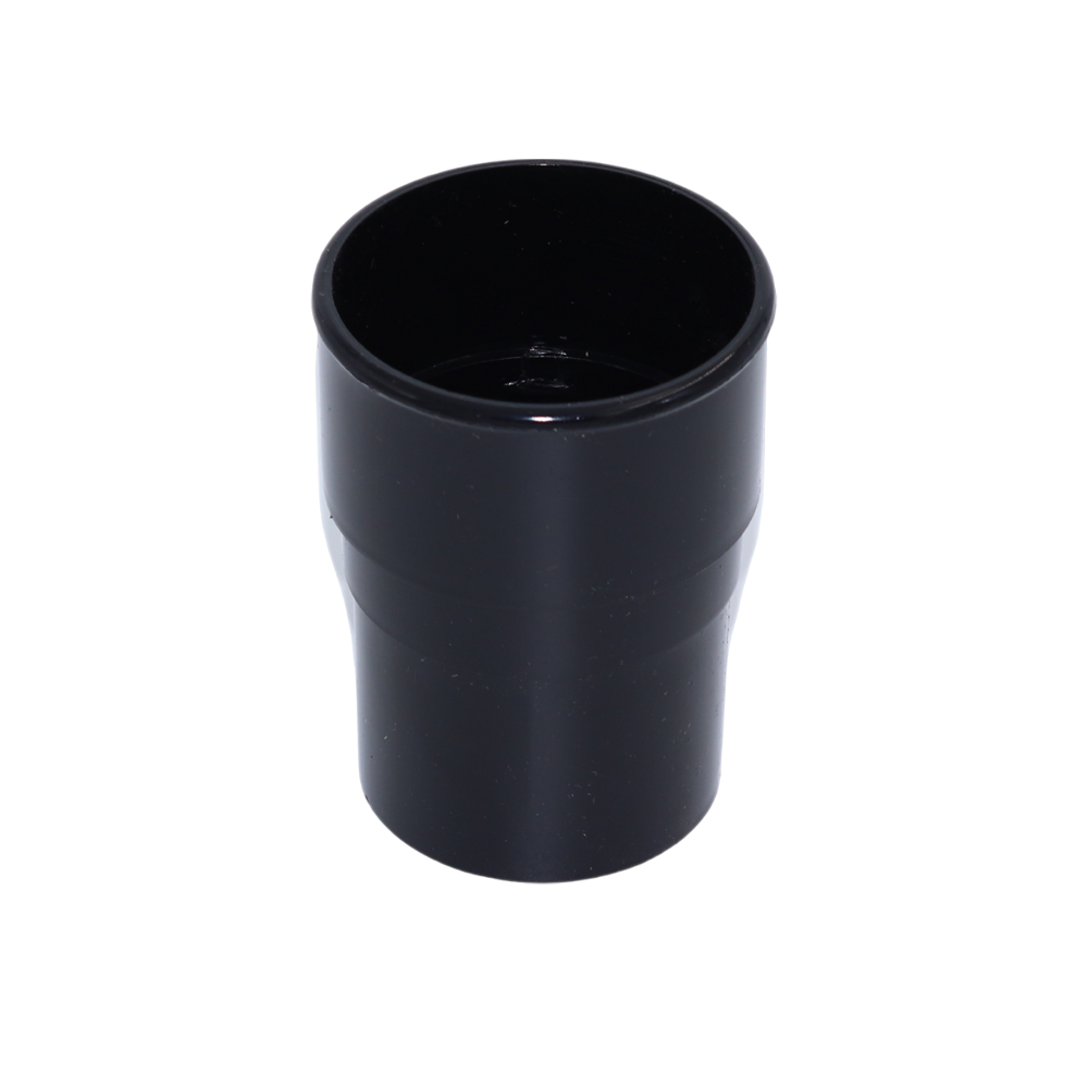 Downpipe Socket 68mm UPVC black for round downpipe systems