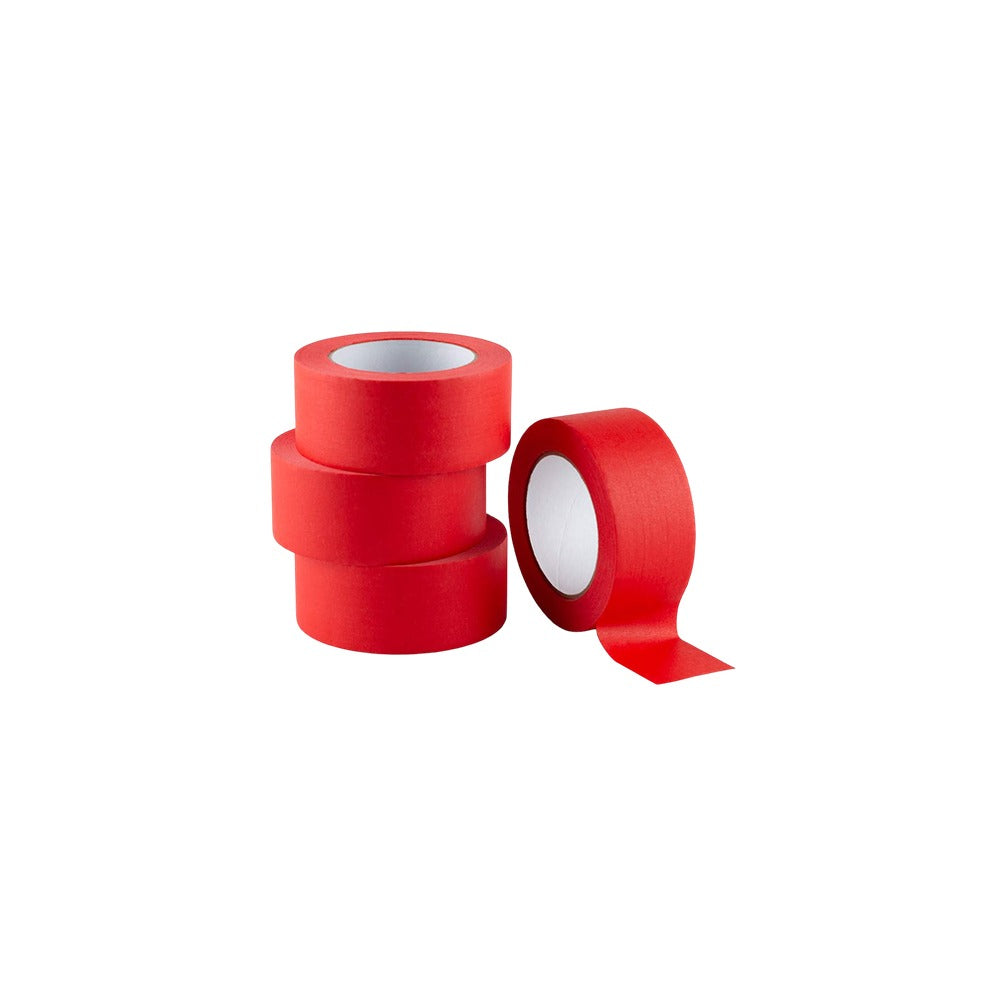 Red masking tape 48mm x 50m solvent-rubber adhesive