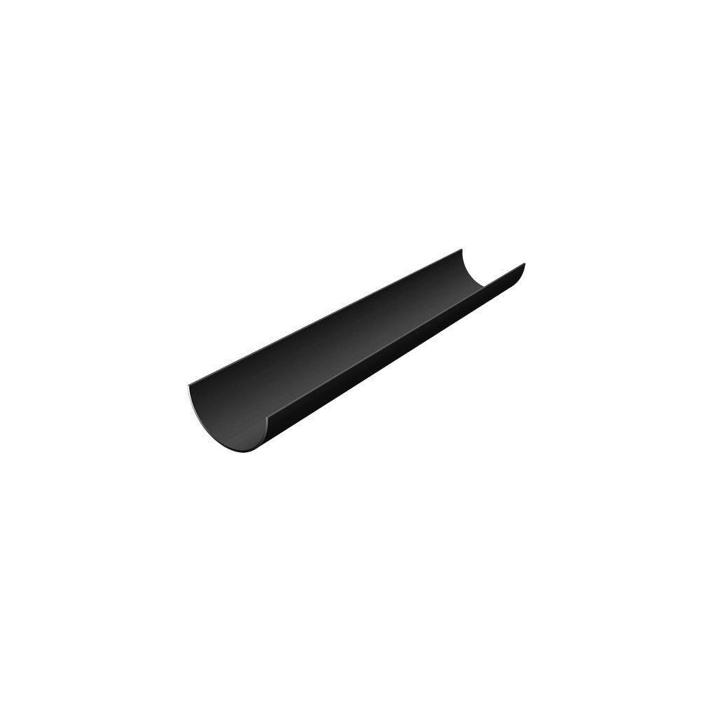 Half round gutter 4m length UPVC black