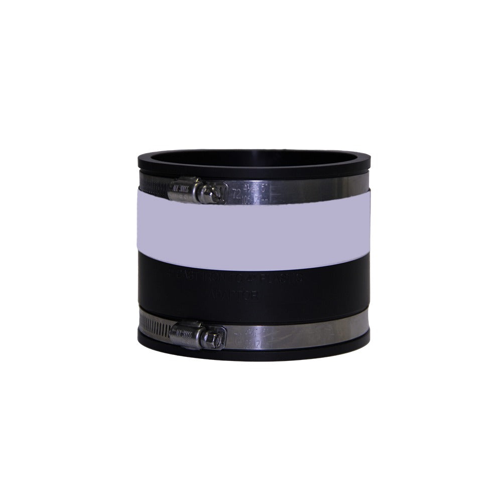 110mm soil pipe plastic adaptor coupler black UPVC