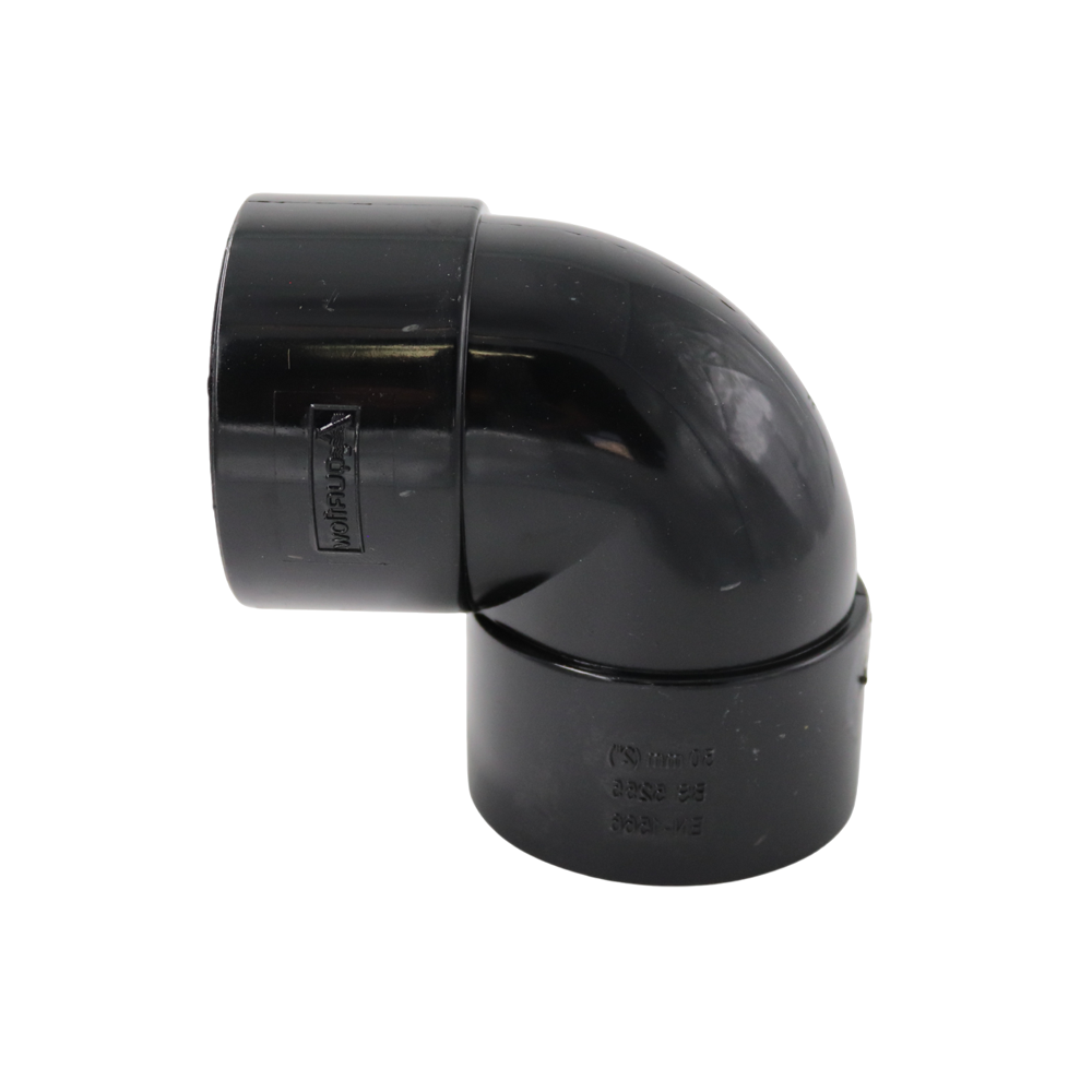 90 degree knuckle bend for waste pipe 32mm and 40mm