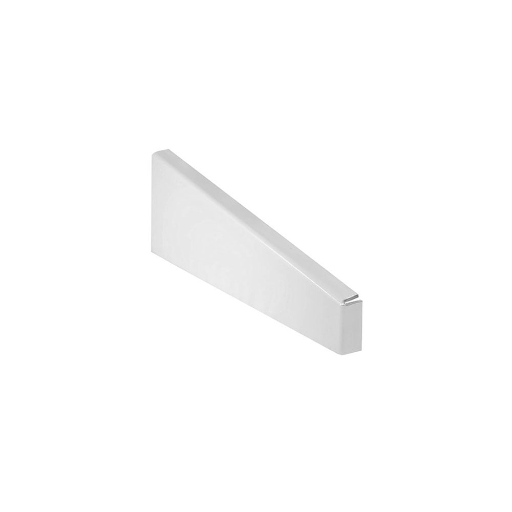 End caps pair for verge trim or over sill aluminium finish