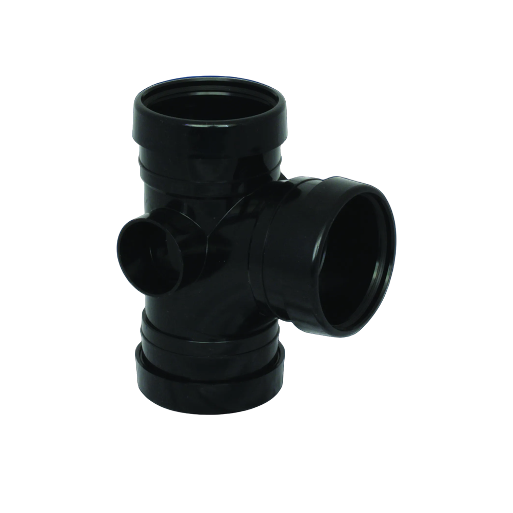 92.5 degree triple socket branch 110mm soil pipe UPVC