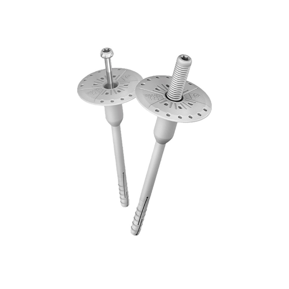 Insulation fixings with hammer-in steel pin plastic coated head TFIX-8M