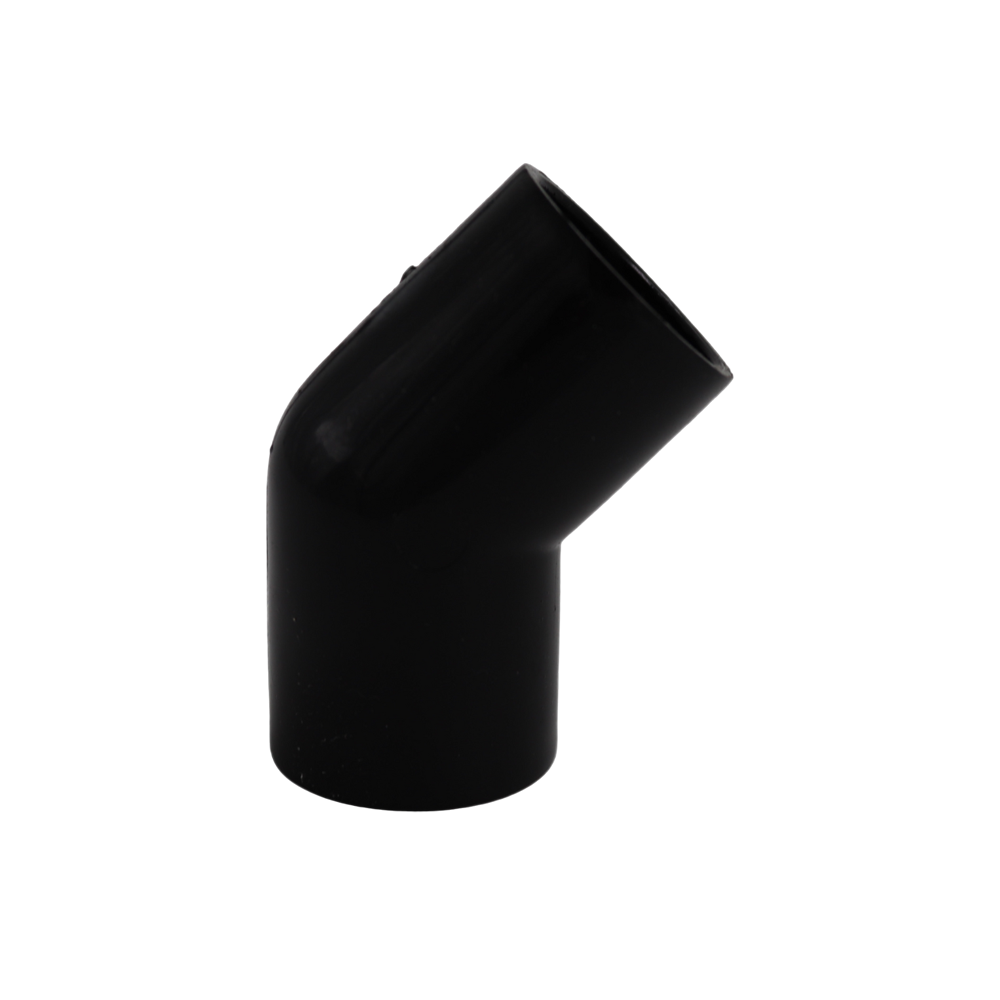 Overflow 135 degree obtuse bend 22mm white UPVC