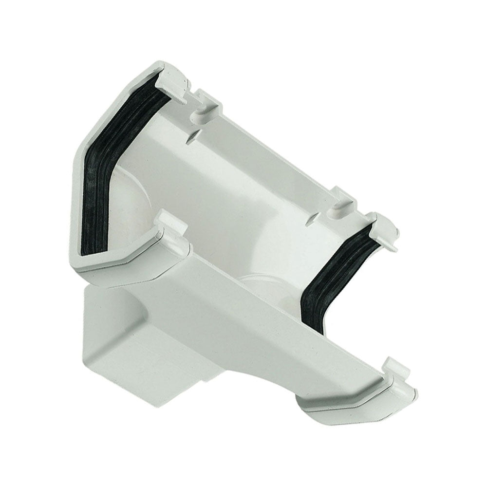 114mm square-line gutter running outlet UPVC