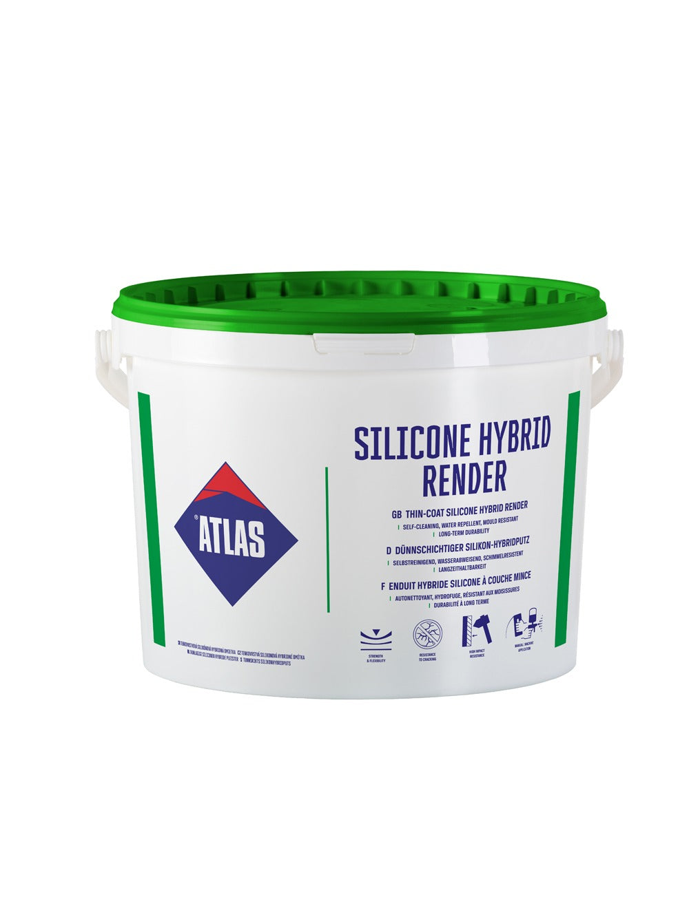 Atlas Silicone Hybrid Render base only top-coat for EWI systems