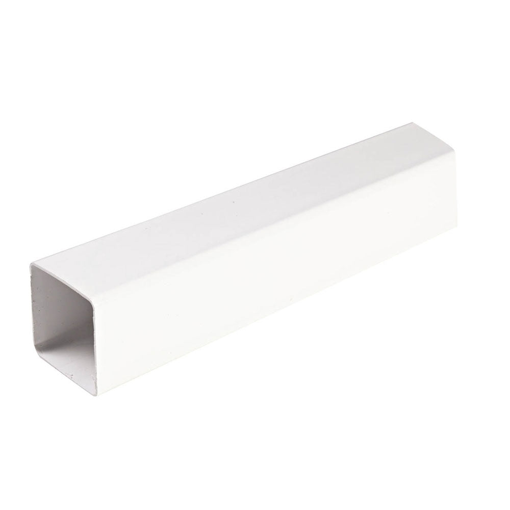 65mm square downpipe 2.5m length UPVC