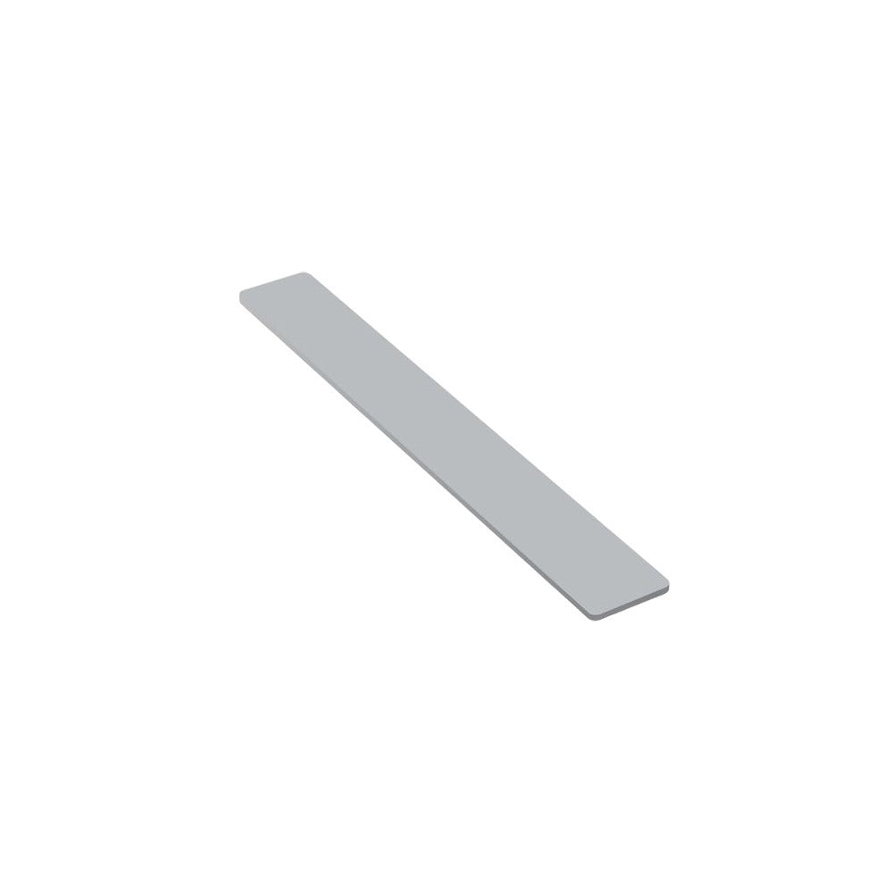 Flat end cap 250mm white UPVC