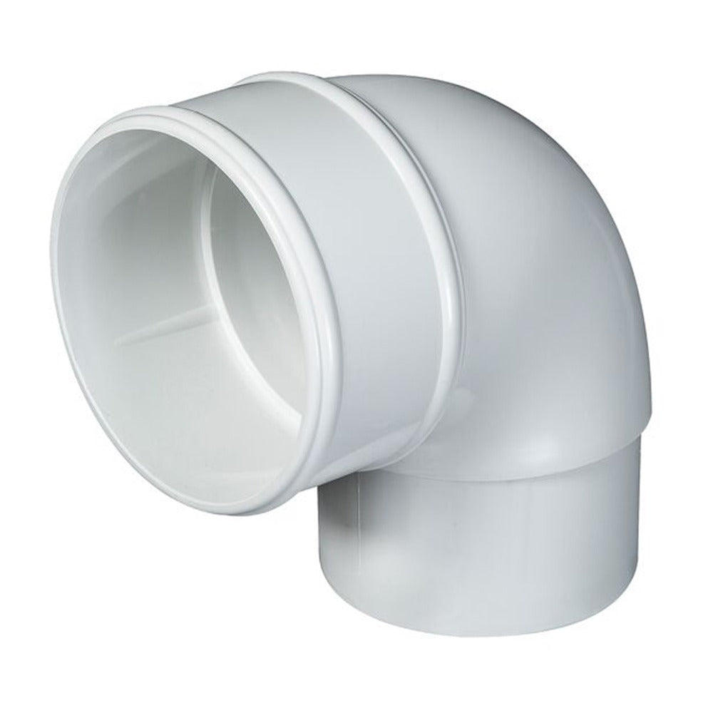 Offset bend single socket 92.5 and 112.5 degree 68mm UPVC black