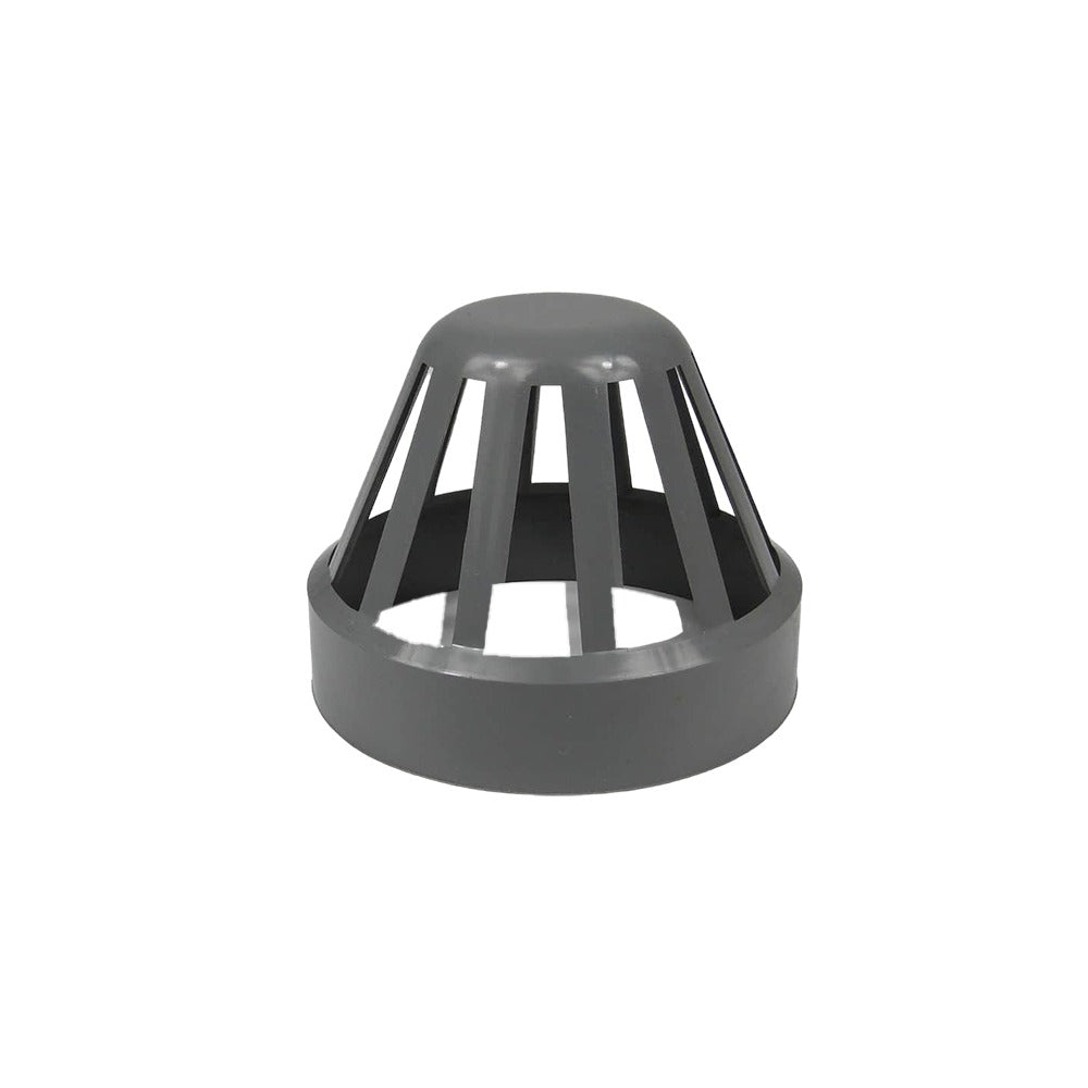 Vent terminal 110mm soil pipe UPVC black